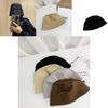Chic Retro Solid Color Fisherman Hat For Women Casual Satin Plain Bucket Hat