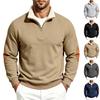 Herren Herbst/Winter Locker geschnitten Outdoor Fleece gefüttert Stehkragen Lammwolle Warm Lässig Pendler Sweatshirt
