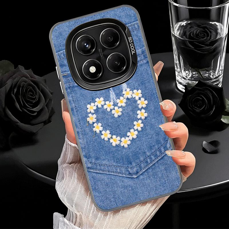 Retro Denim Pattern Soft Phone Case for Xiaomi Redmi Note 13 14 15 Pro Plus 12S 12 11S 11 11T 10S 10 Shockproof Cover Back Shell