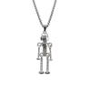 Screw Robot Pendant Necklace: Trendy Unisex Hip Hop Chain for Men, Women, and Kids