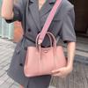Layer Lychee Pattern Cowhide Garden Bag Fashionable Simple Large-capacity Portable Single-shoulder Diagonal Leather