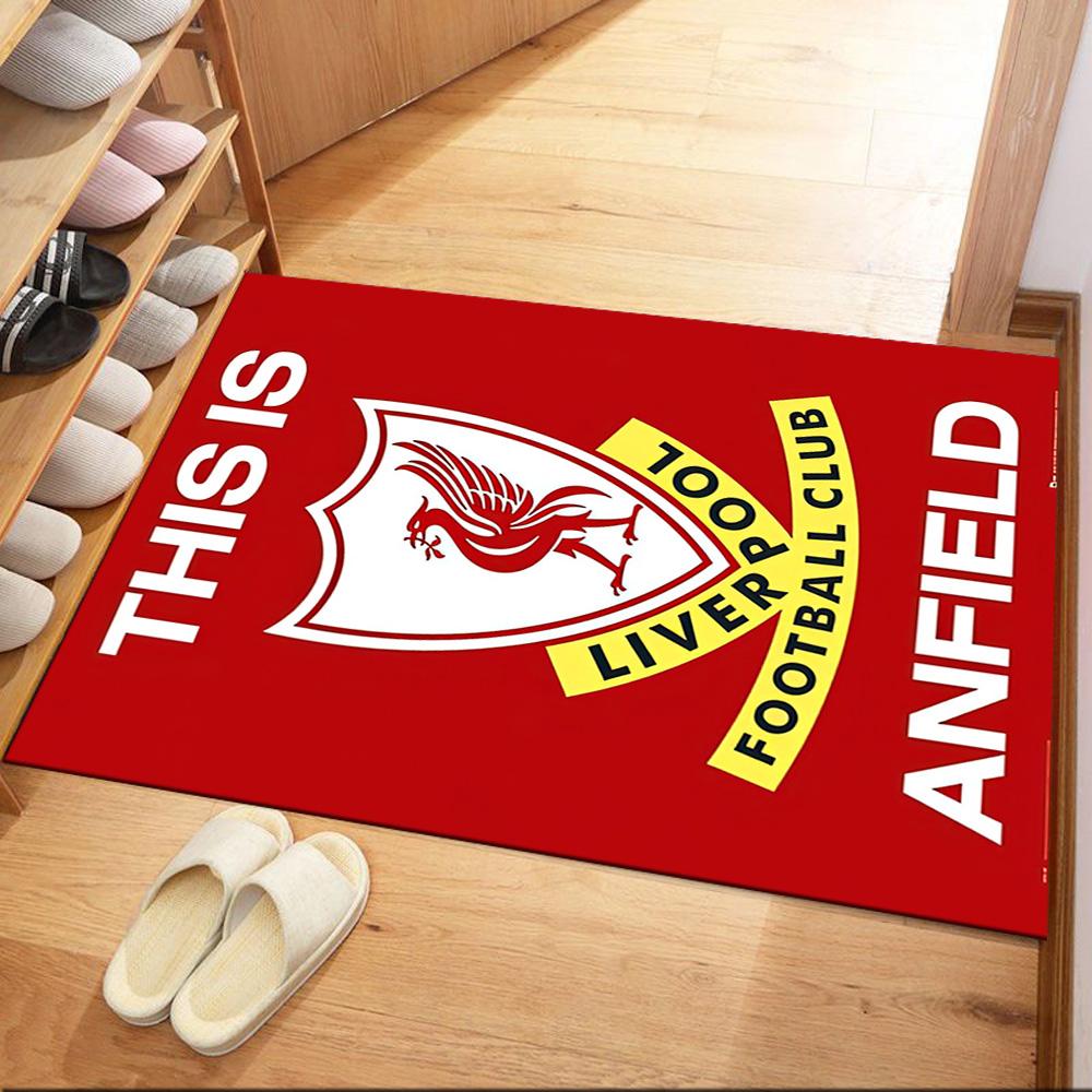 Liverpool Football Club Area Rug Perfect For Outdoor Study Room Balcony Decorate Room Antislip Carpet Office Home Decor Spiritual Gift
