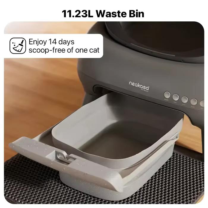 Neakasa M1 Neabot Bac à Litière Automatique Auto-Nettoyant Ouvert Contrôle par Application à Distance Bac à Litière pour Chat Sans Odeur Auto-Défendable Produit pour Chat Toilettes Intelligentes pour Animaux