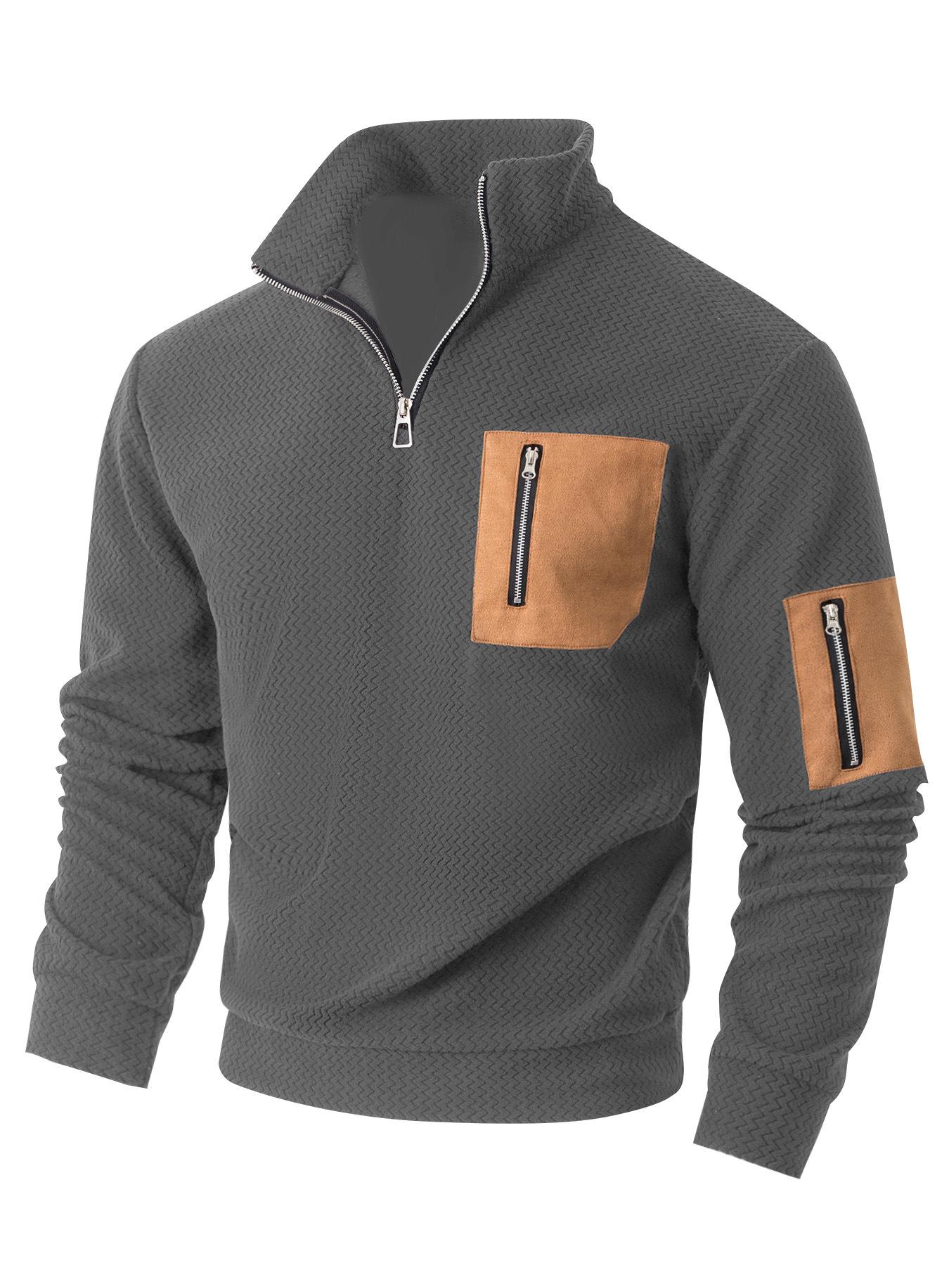 Мужской зимний комплект 2025: Худи из флиса и брюки с множеством молний S