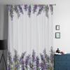 Aquarell Lavendelblüten Transparente Vorhänge für Wohnzimmer Transparenter Tüll Fenstervorhang Schlafzimmer Küchendekor Schleier Vorhänge