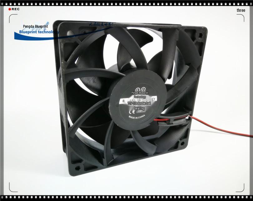 

Brand New 12CM 12V High Airflow Dual Ball Bearing Heat Sink Fan, 120x38MM. Motherboard 3-PIN Plug Boosted Version