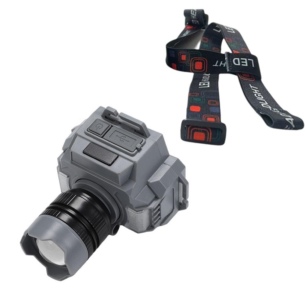 

Водонепроницаемый налобный фонарь с зумом, инфракрасный датчик, фонарик с сильным светом, уличное освещение, светодиодный налобный фонарь Headlight