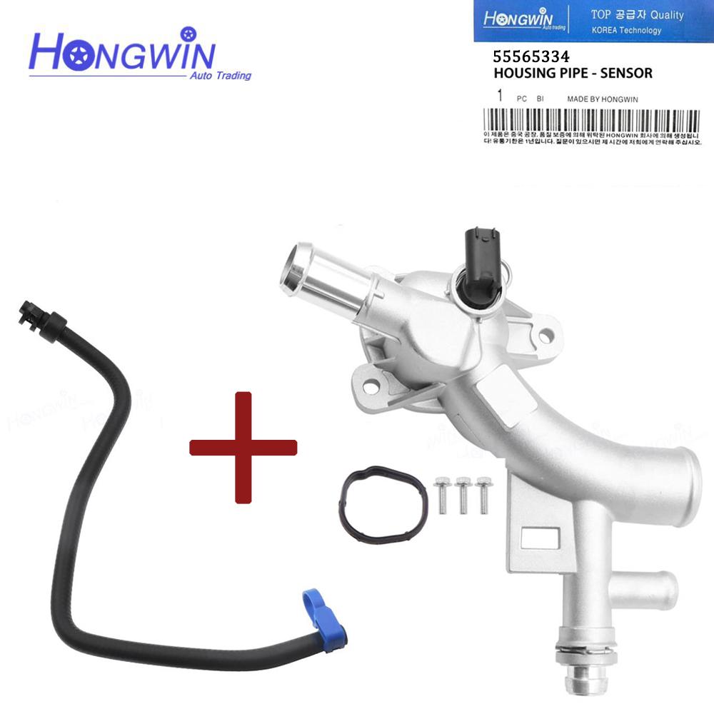 Eredeti sz.:25193922 55565334 Motorhűtő termosztátház Alumínium cső Chevrolet Cruze Sonic Trax Buick Encore 1.4L-hez