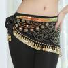 Dynamic Fringe Embroidered Sequins Waist Chain Belly Dancing Wrap Skirt Nonslip Waist Chain for Women and Girls