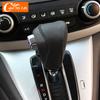 Car Interior Gear Shift Knob Head Cover Collars for Honda CRV CR-V 2012 2013 2014 Hand-Stitched Leather