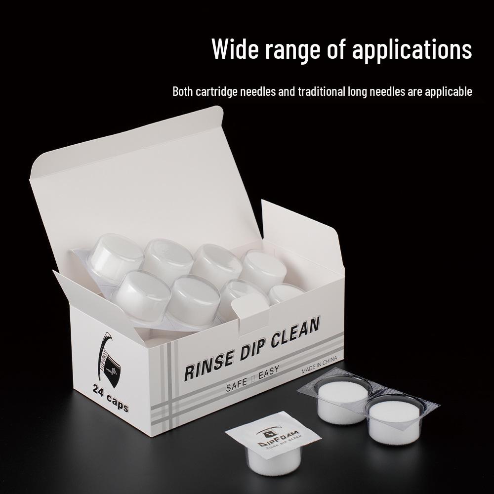 Longyi Tattoo Disposable Nozzles Moisture-Absorbing Color-Changing Cleaning Cups