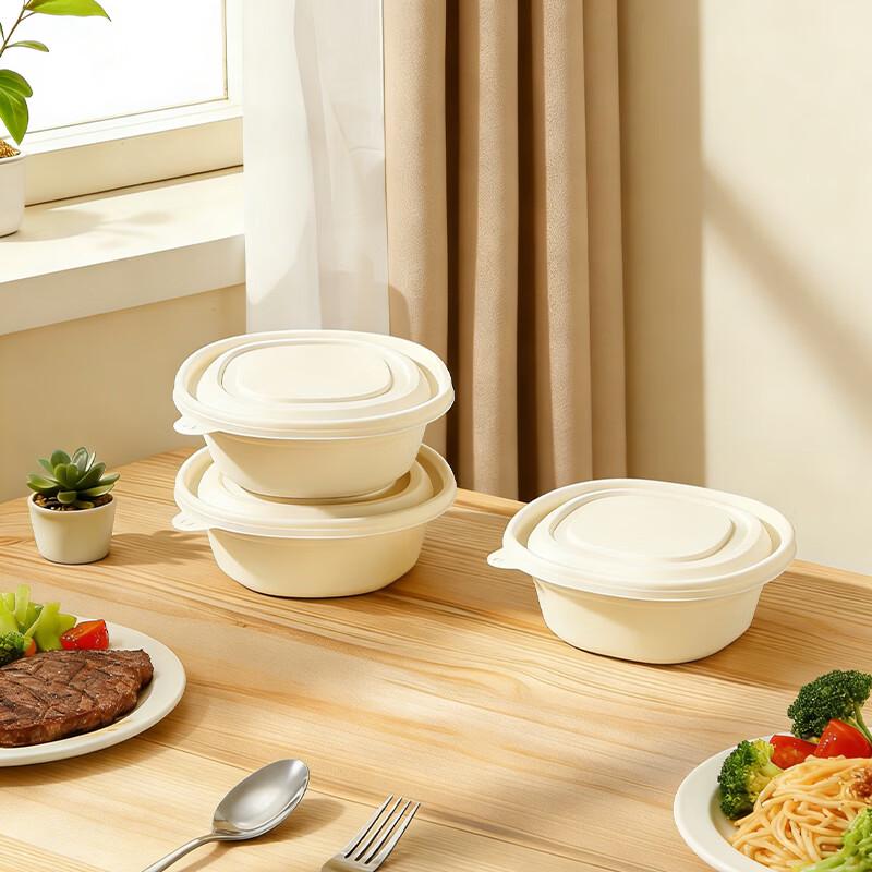 800ml Biodegradable Corn Starch Disposable Food Container