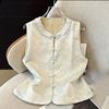 Double-Sided Layered Chinese Style Jacquard Vest for Middle-Aged & Elderly - Spring Qipao Vest