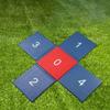 Cross-Shaped Jumping Mat Portable Foam with Vinyl Cover Easy to Clean