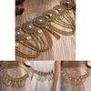 Bohemian Style Waist Chain With Alloy Embellishments And Tassels For Festival Wear