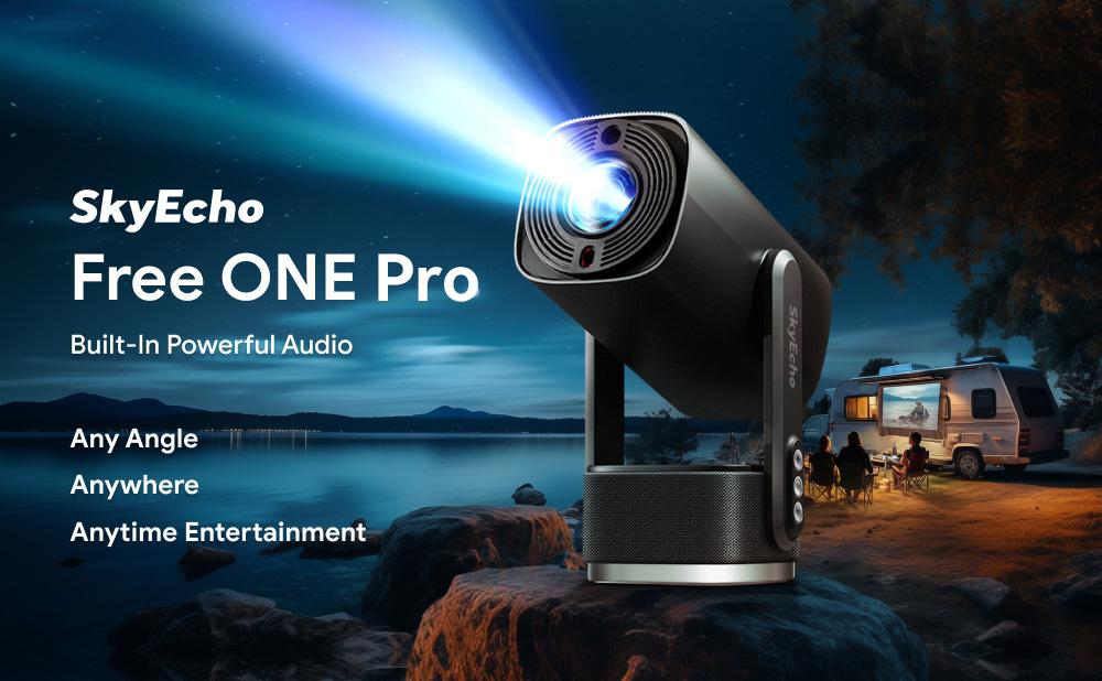 Proiettore Portatile Proiettore Full HD 4K Wifi6 Android Elmo LED