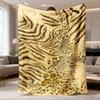 2026 Latest Flannel Blanket UltraSoft Tiger Print Flannel Throw Blanket Perfect for Couch, Office, Camping & Travel Ideal Home Decor Gift