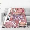 My Hero Academia Himiko Toga Blankets Velvet Anime Manga Warm Throw Blanket for Airplane Travel Bedding Couch Quilt