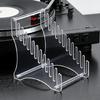 12 Slots Acrylic Record Storage Shelf Space Saving Vinyls Record Stand Storage Holder for Music Collection Album