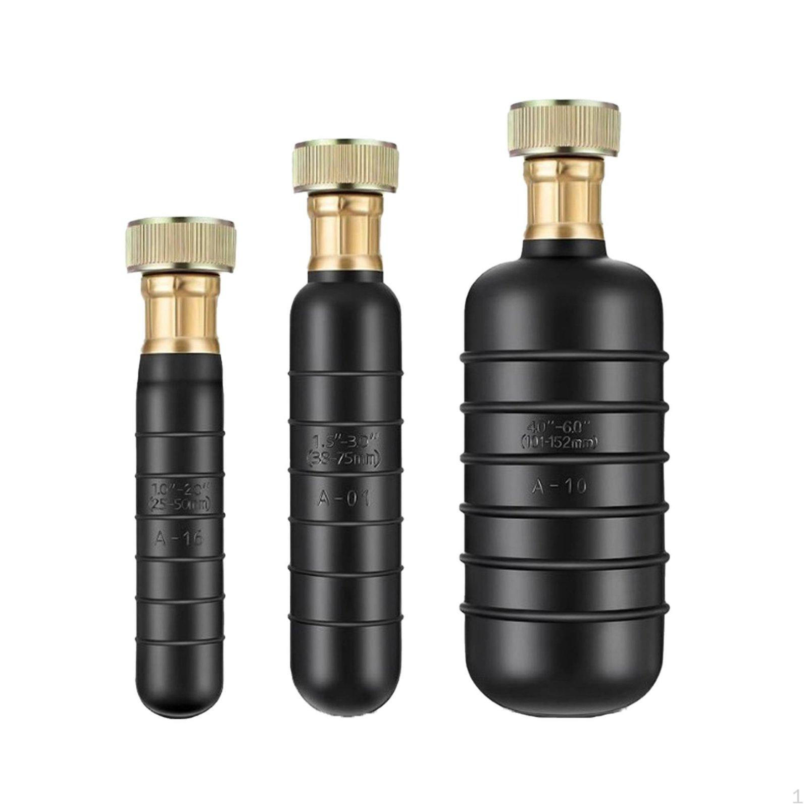 3 Pieces Drain Cleaning Bladder Kit Easy to Use Expanding Flusher Hose Attachment Clog Remover