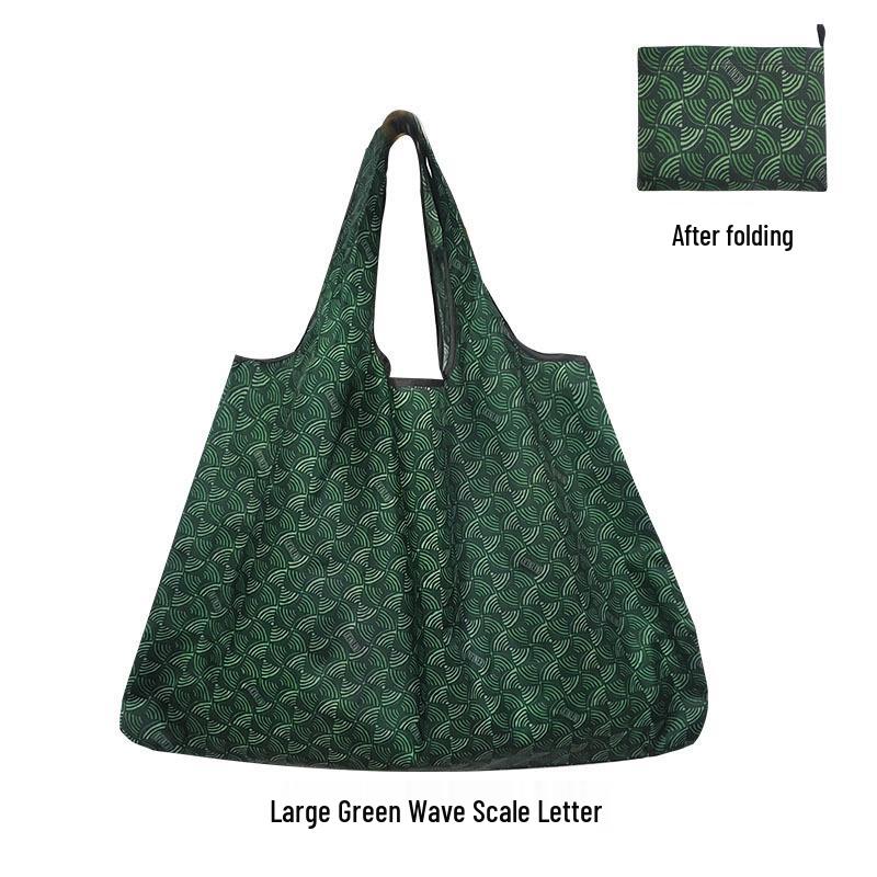 In-Stock Foldable Large Grocery Handbag - 210D Oxford
