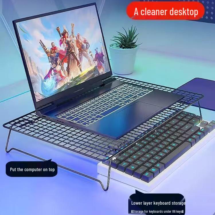 Cake Cooling & Bread Baking Rack with Computer Stand Functionality