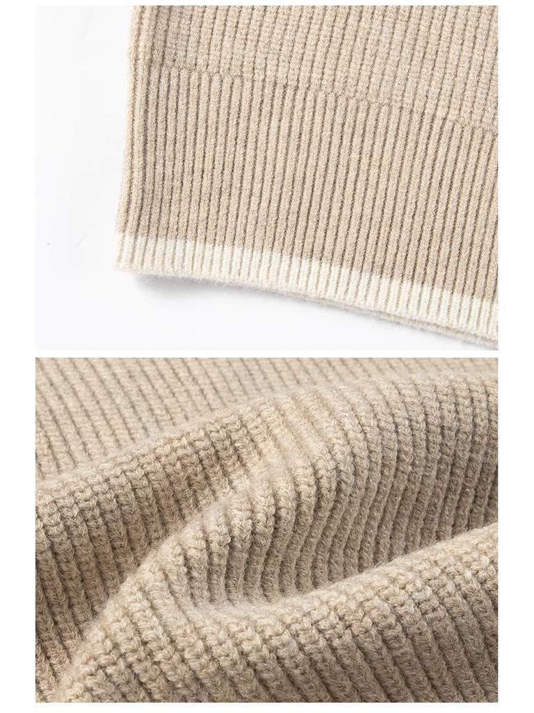 Men's Trendy Heavyweight Raglan Sweater - Autumn/Winter Loose Fit