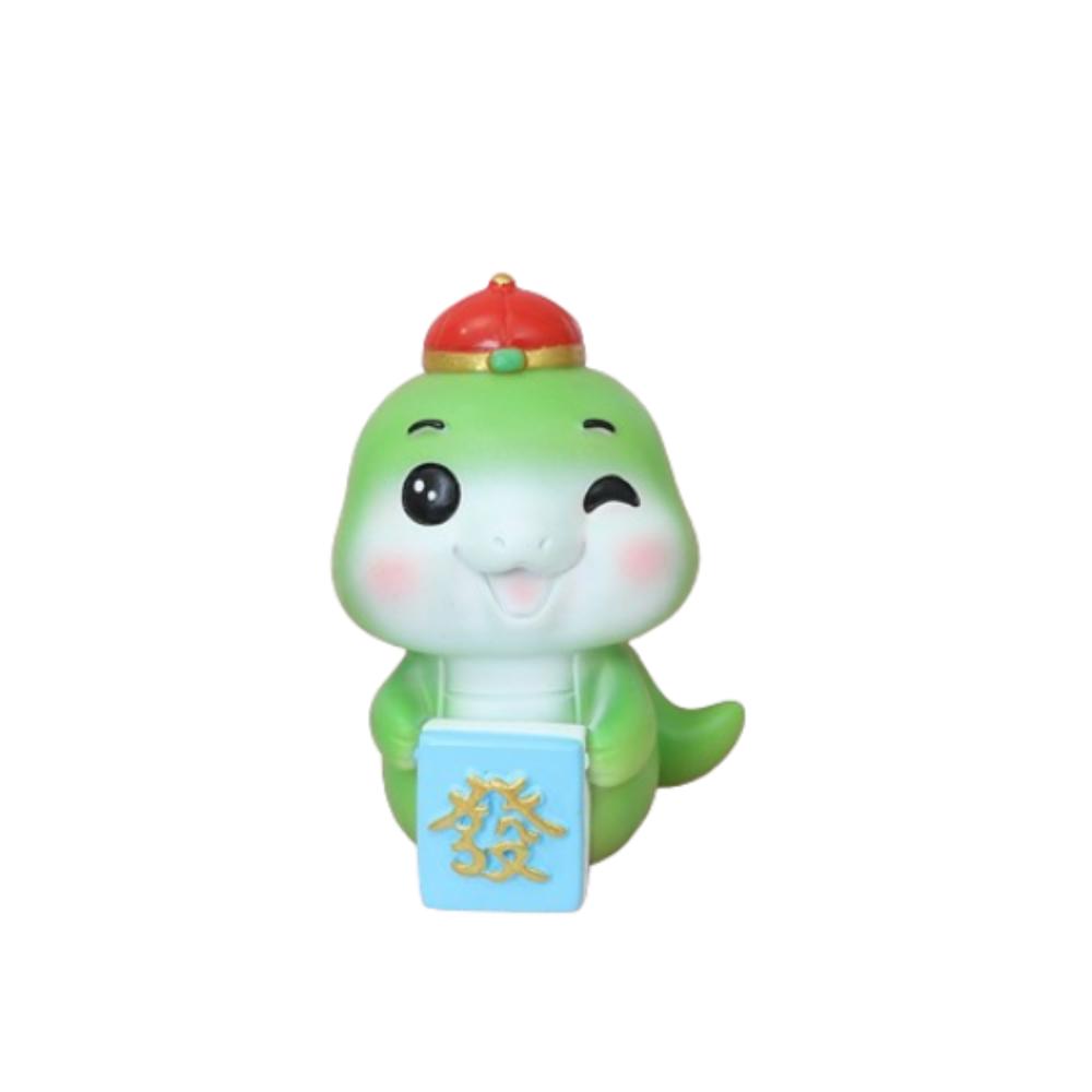 Small Zodiac Snake Figurine Traditional Snake Year Mascot  Home Office Car Accessories