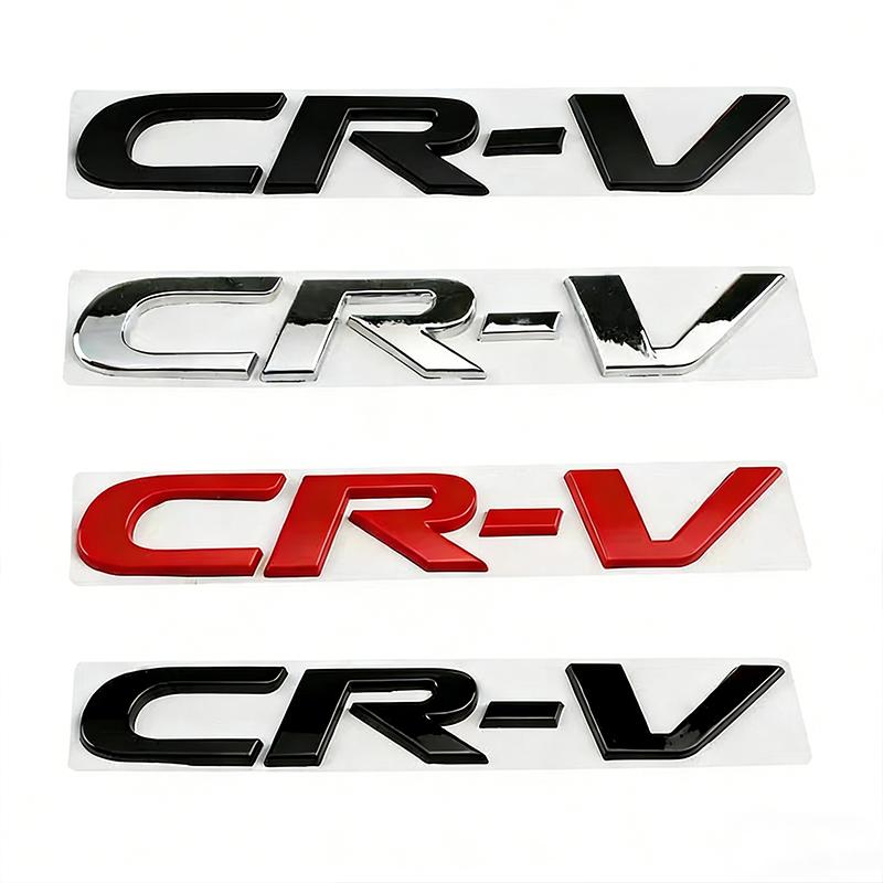 15.4cm Metal 3D Car Stickers Side Fender Badge Styling for Honda CRV Logo 2023 2024 Rear Trunk Emblem Decal Exterior Accessories ajl256