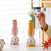 Cute Cartoon Rabbit Ceramic Vase Living Room Ornaments Home Cute Animal Hydroponic Vase Plant Flowers Rabbit Vase Art Decoration