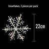 Children's Christmas Foam Snowflake Dance Props and Stage Decorations - Lightweight Plastic Ornaments