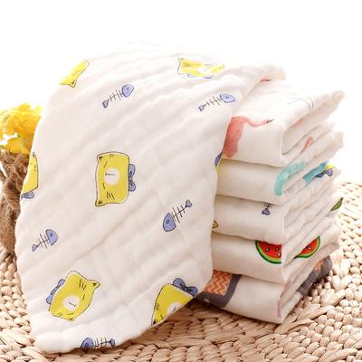 Lingettes de bain pour bébé en gaze haute densité à 6 épaisseurs, serviettes visage douces absorbantes en coton lavé pour le nettoyage du visage des enfants de la maternelle