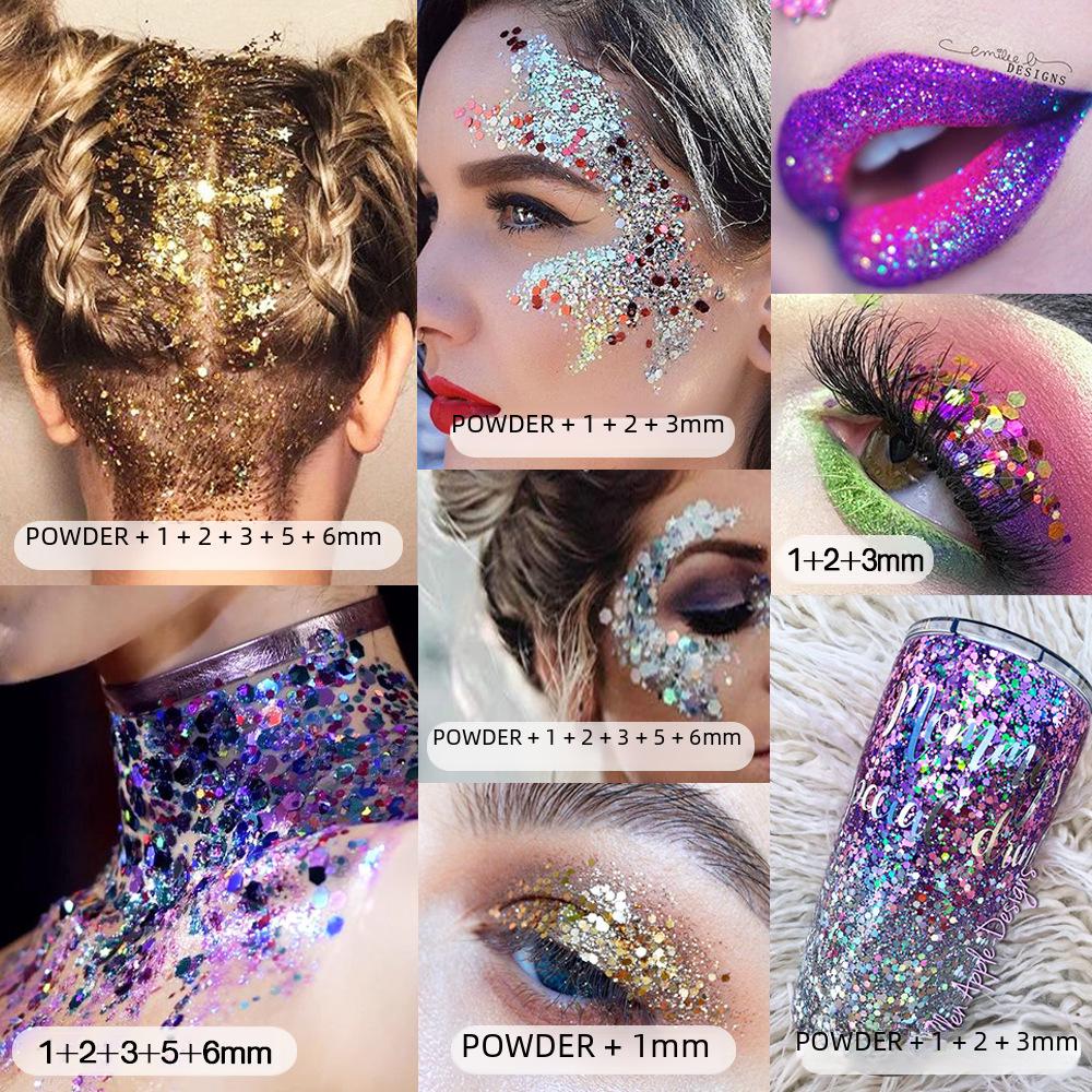 Set di Frammenti di Foglia Oro e Argento Ultra-Sottili per Nail Art