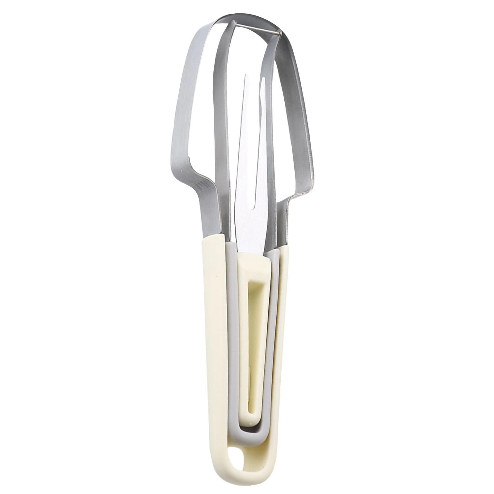

Watermelon & Corer — Multifunctional Fruit Divider & Stainless Steel Pulp Separator. A Quick And Effortless Tool For Extracting And Cubing Fruit. One Size бежевый