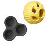 Dishwasher Dog Feeding Ball Silicone Chew Toy with Treat Release Holes for Enrichment Safe Silicone