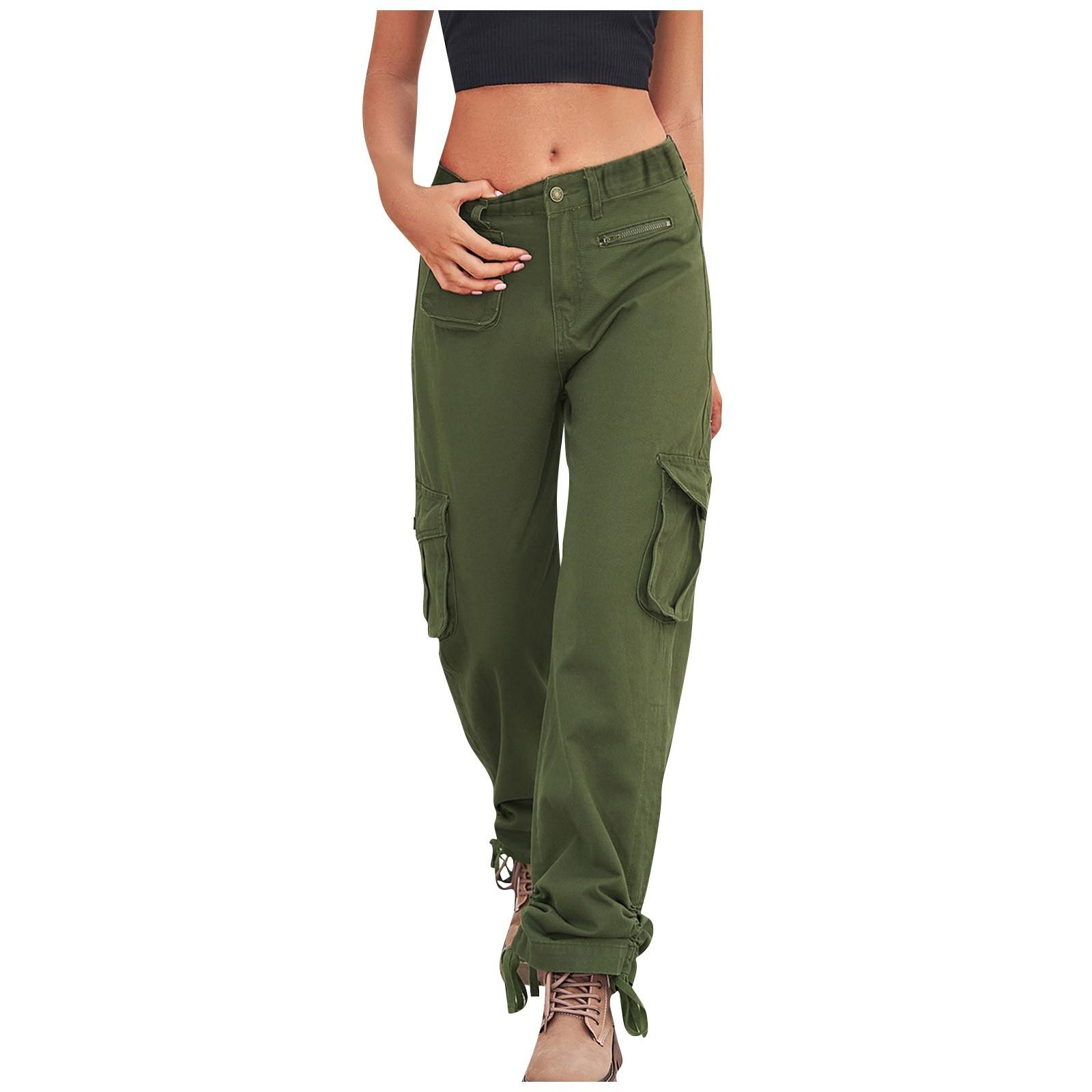 

Women s Casual Fashion Solid Color Elastic Waist Drawstring Pockets Wide Leg Straight Pants XXL