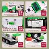 1/50 Scale Alloy Electric Vacuum Sweeper Model Sanitation Engineering Vehicle Kids Toy Pull Back Urban Road Cleaning Car Fun