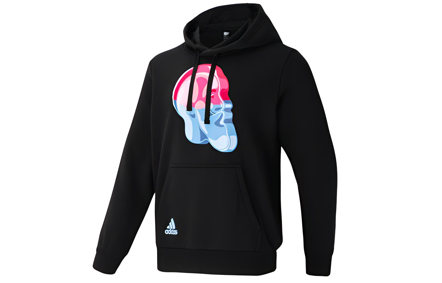 

Adidas Sweatshirts Men s Black Hooded Moderate Regular GK0118 XXL