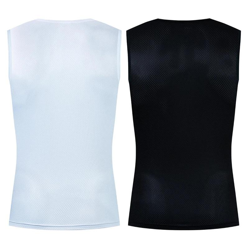 Reflective Cycling Base Layers White Cycling Undershirt Quick Dry Vest Sport Underwear Tight Vest High Elastici Vest Bike Jersey