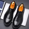 Italy Dress Shoes Mens Patent Leather Shoes for Men Black Mens Loafers Shoes Luxury Office 2025 Chaussure Homme