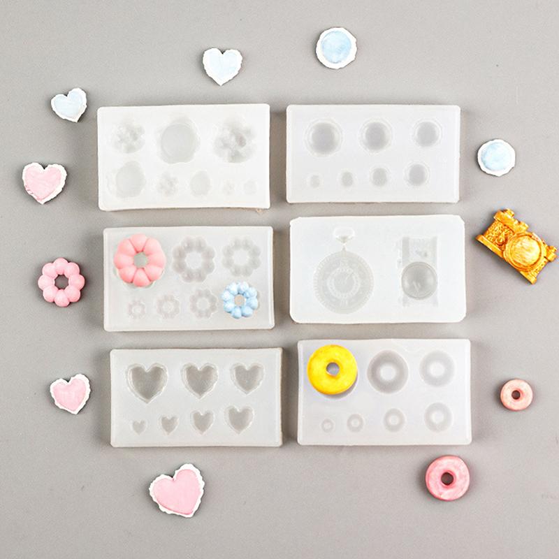 Diy Crafts Casting Baking Tool Mini Food Dessert  Epoxy Resin Mold Cake Candy Chocolate Silicone Mould