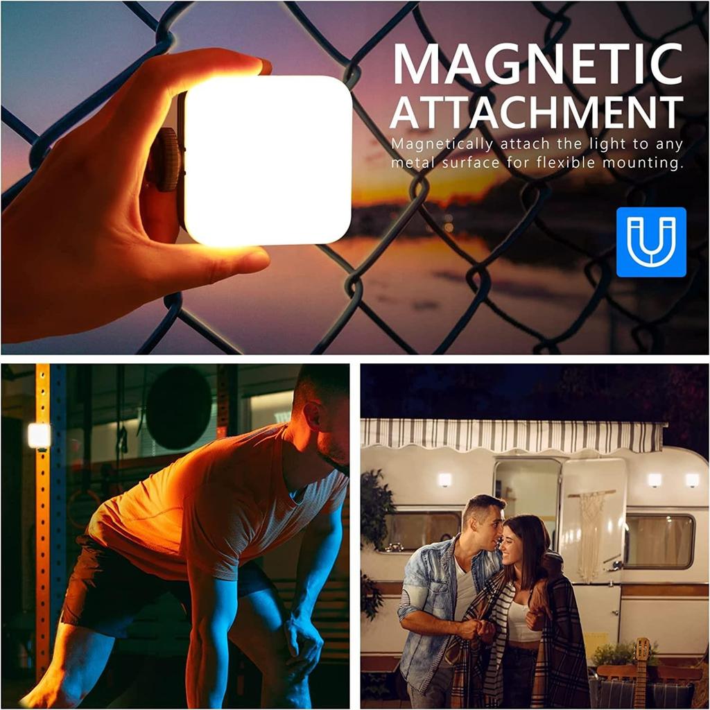 Neewer Magnetic RGB Video Light, 360° Full Color RGB61 LED Camera Light Rechargeable Portable Photography Lighting