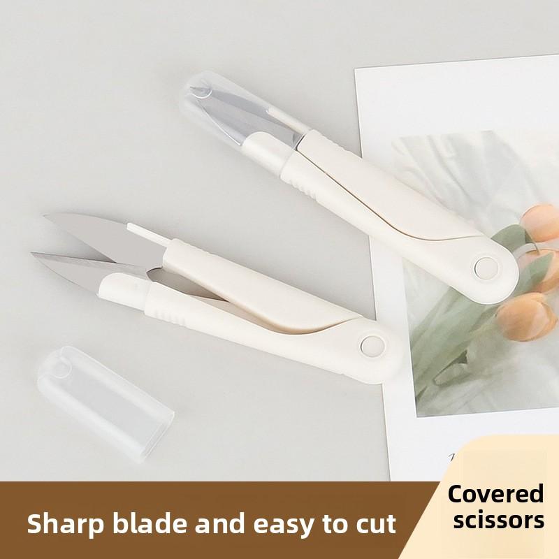 Foarfecă de croitorie pentru haine cu fir de ață pentru punct în cruce în formă de U cu husă