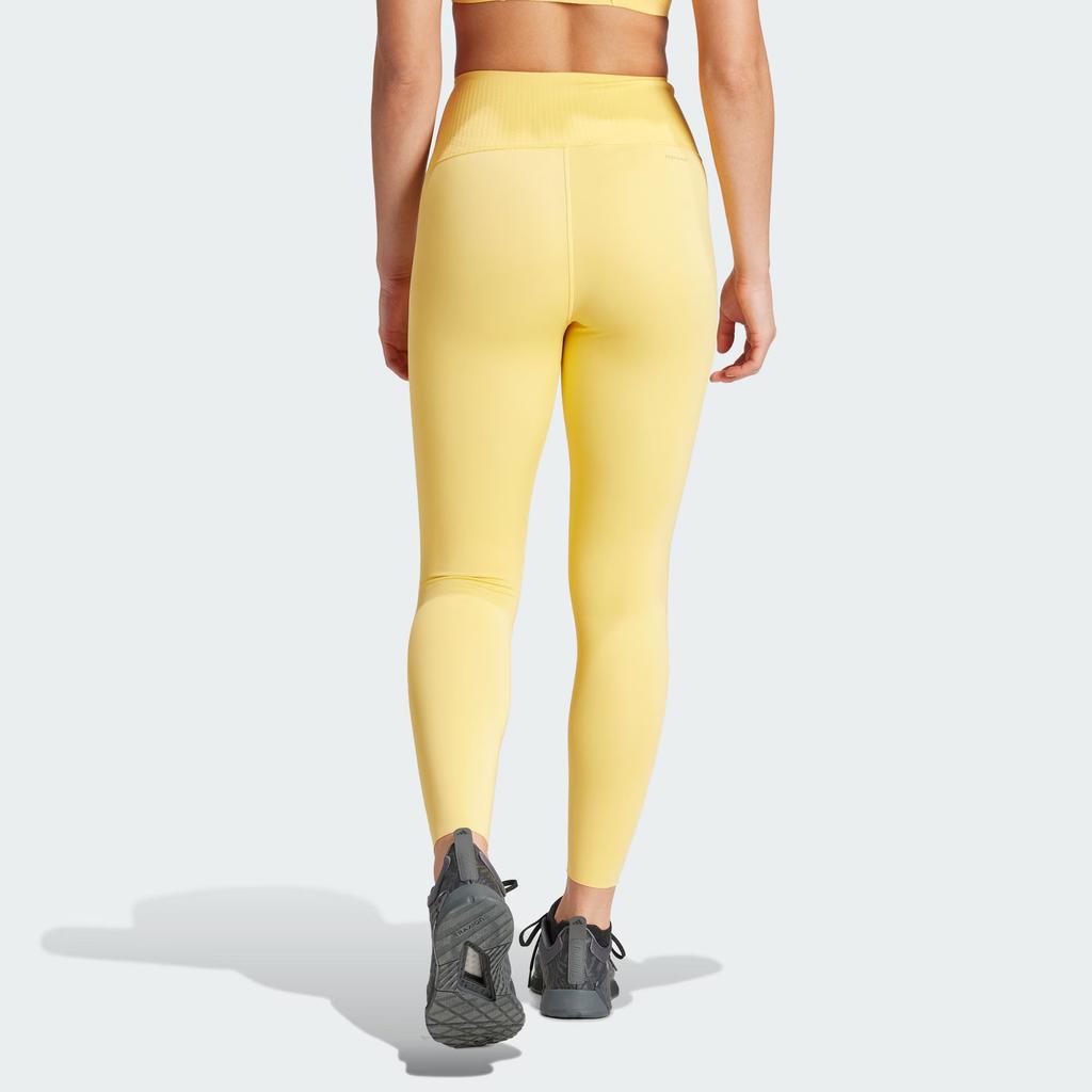 adidas Optime Power 7/8 Leggings Sports Pants Women's Bright Yellow IT6749