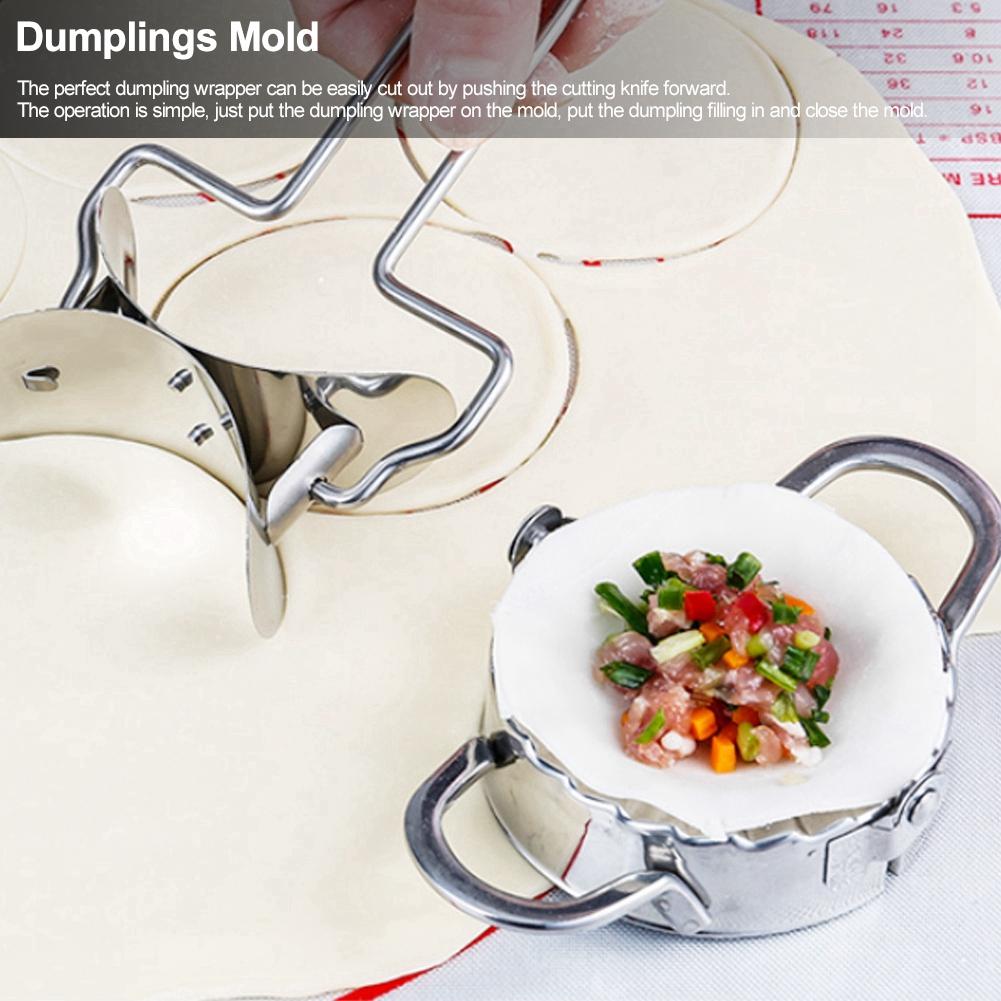 304 Stainless Steel Dumplings Mold Dumpling Wrapper Maker Kitchen Utensils for Family Use