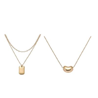 Elegante Spiegelanhänger-Halskette Trendige Spiegelglanz-Anhänger-Halskette Elegante Schlüsselbeinkette für Männer und Frauen