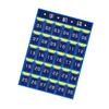 Numbered Pocket Chart Over the Door Organizer Homeschool Supplies Classroom Decor Storage Bags for Cell Phones Calculator Holder