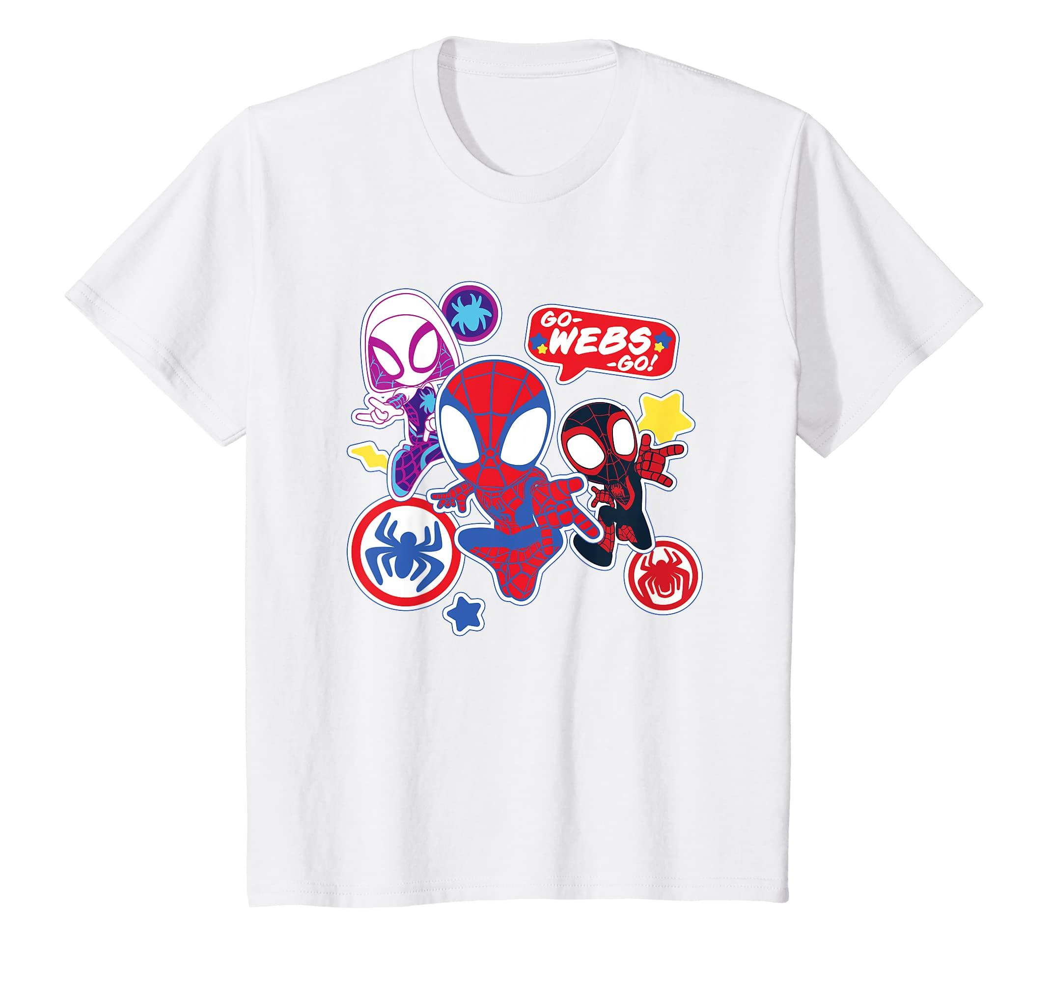 

Kids Marvel Spider-Man & His Amazing Friends Go-Webs-Go Boys T-Shirt