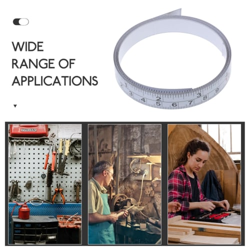 Angoily Self-Adhesive Tape Measure, 78 Inches (200cm), Meets Official English Standards, Self-Adhesive, Clear Graduations, for Measuring