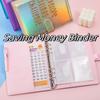 Dazzling Colors Challenge Budget Binder PU Leather Savings Challenge Notepad New Year